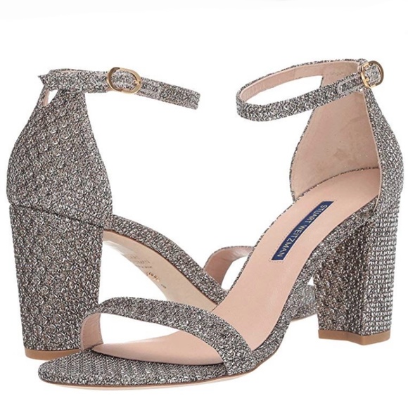 Stuart Weitzman Shoes - Stuart Weitzman Nearlynude Sandal Platino Night 7